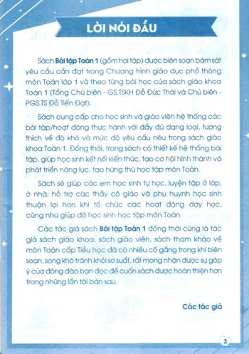 Bài tập Toán 1 - Tập 2 (Sách tham khảo - Bộ Cánh Diều)