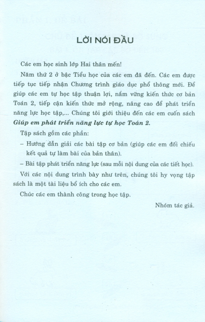 Giúp em phát triển năng lực học Toán lớp 2 theo chủ đề - Tập 1 (Theo chương trình GDPT mới)