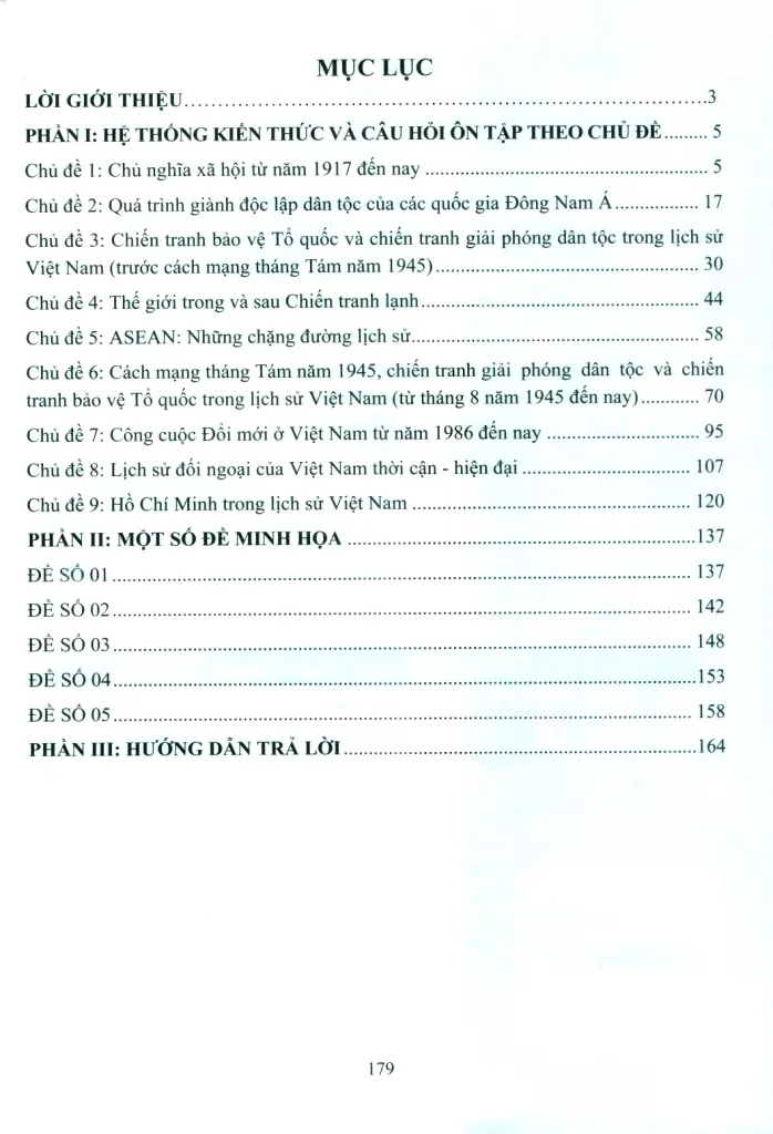 ÔN LUYỆN THI TỐT NGHIỆP THPT MÔN LỊCH SỬ (Theo Chương trình GDPT mới)