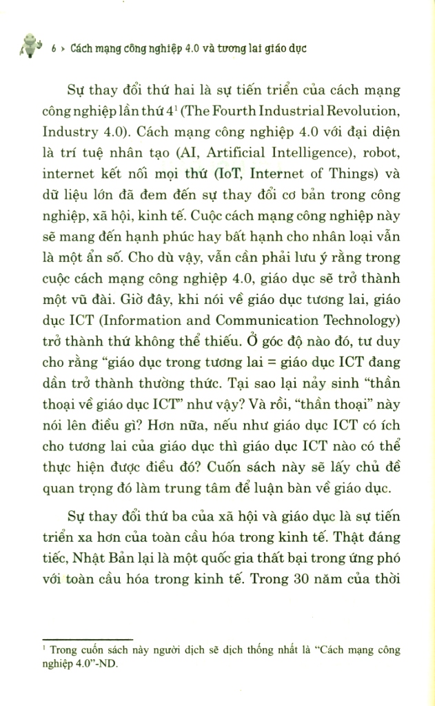 CÁCH MẠNG CÔNG NGHIỆP 4.0 VÀ TƯƠNG LAI GIÁO DỤC