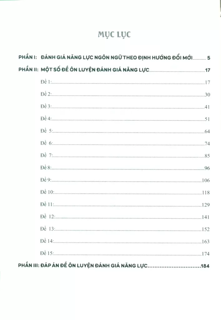 LUYỆN THI CHUYÊN SÂU ĐÁNH GIÁ NĂNG LỰC NGÔN NGỮ VĂN HỌC