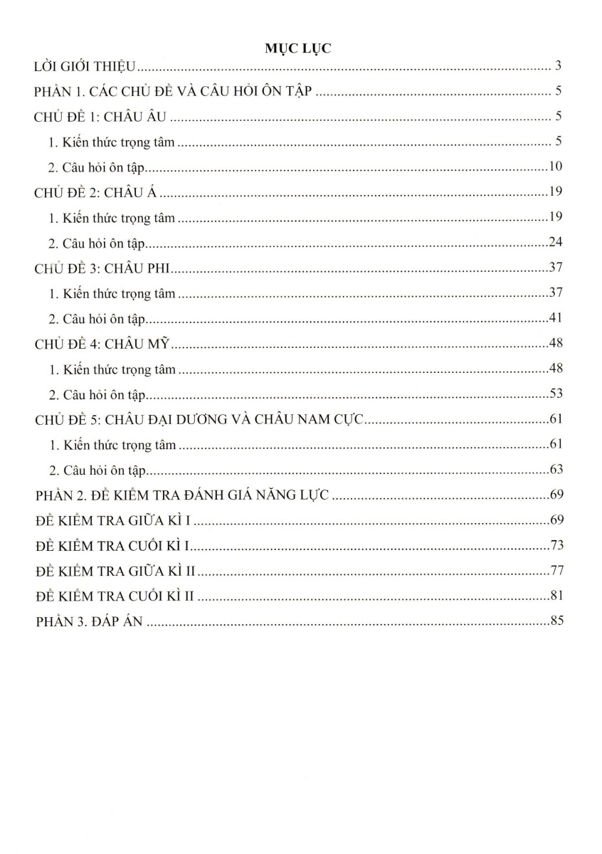 ĐỀ KIỂM TRA ĐÁNH GIÁ NĂNG LỰC MÔN LỊCH SỬ - ĐỊA LÍ (PHẦN ĐỊA LÍ) LỚP 7 (Biên soạn theo chương trình GDPT mới)