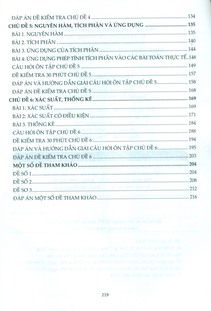 ÔN LUYỆN THI TỐT NGHIỆP THPT TỪ NĂM 2025 MÔN TOÁN (Theo Chương trình GDPT mới)