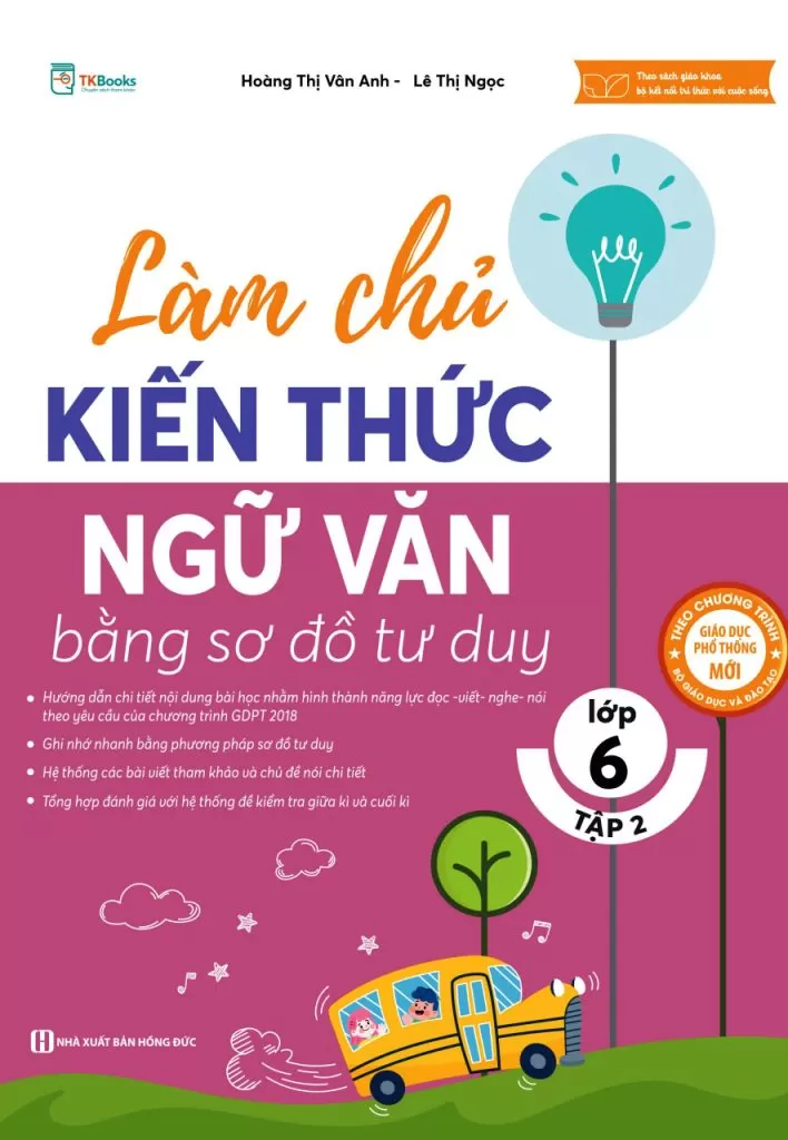 LÀM CHỦ KIẾN THỨC NGỮ VĂN LỚP 6 BẰNG SƠ ĐỒ TƯ DUY - TẬP 2 (Theo SGK Kết nối tri thức)