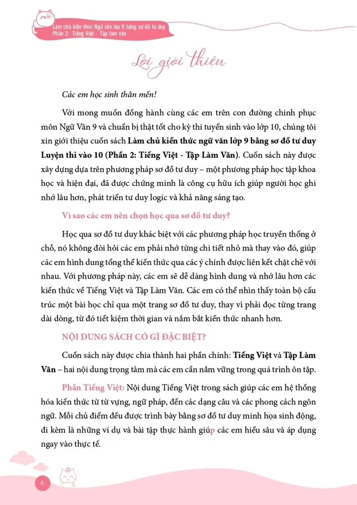 LÀM CHỦ KIẾN THỨC NGỮ VĂN LỚP 9 BẰNG SƠ ĐỒ TƯ DUY - LUYỆN THI VÀO LỚP 10 PHẦN 2: TIẾNG VIỆT - TẬP LÀM VĂN (Theo SGK Kết nối tri thức)