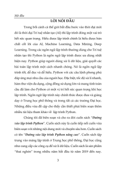 ĐƯỜNG VÀO LẬP TRÌNH PYTHON NÂNG CAO