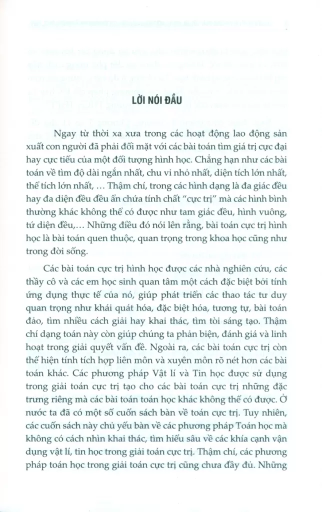CHUYÊN ĐỀ VỀ CÁC PHƯƠNG PHÁP CỐT LÕI, HAY VÀ MỚI TRONG GIẢI TOÁN CỰC TRỊ HÌNH HỌC Ở TRƯỜNG THCS, THPT