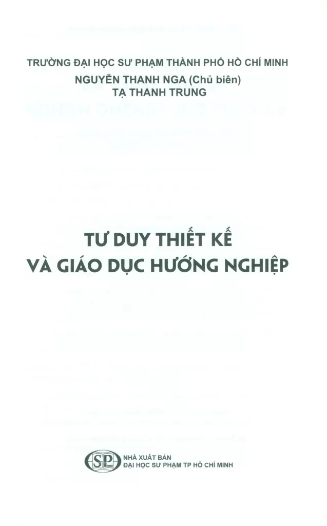 TƯ DUY THIẾT KẾ VÀ GIÁO DỤC HƯỚNG NGHIỆP