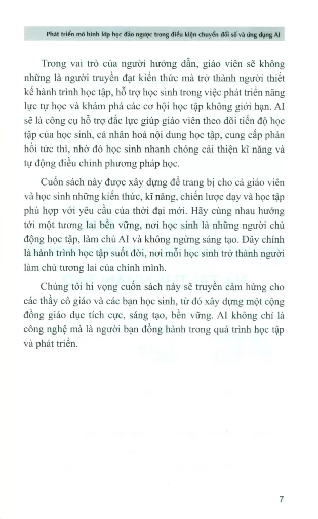 PHÁT TRIỂN MÔ HÌNH LỚP HỌC ĐẢO NGƯỢC TRONG ĐIỀU KIỆN CHUYỂN ĐỔI SỐ VÀ ỨNG DỤNG AI - Một mô hình học tập hướng tới tương lai bền vững