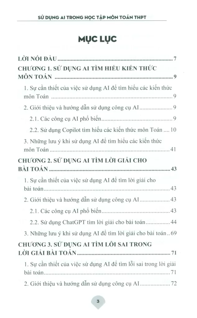 SỬ DỤNG AI TRONG HỌC TẬP MÔN TOÁN THPT
