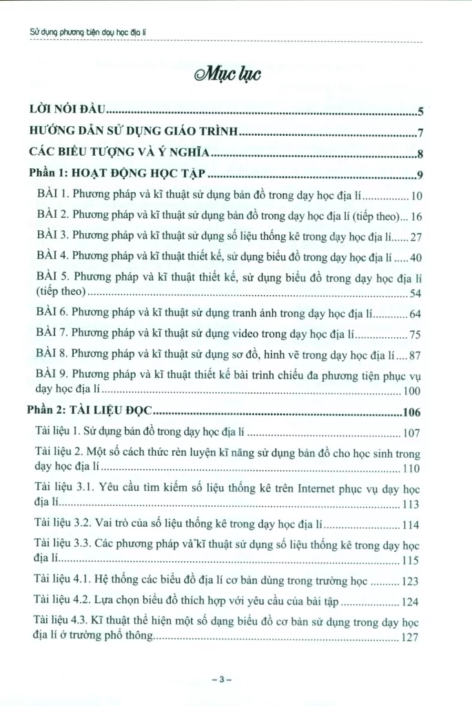 SỬ DỤNG PHƯƠNG TIỆN DẠY HỌC ĐỊA LÍ