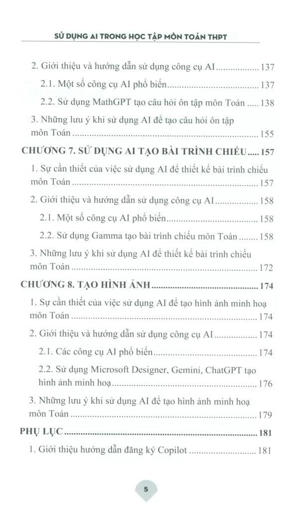 SỬ DỤNG AI TRONG HỌC TẬP MÔN TOÁN THPT