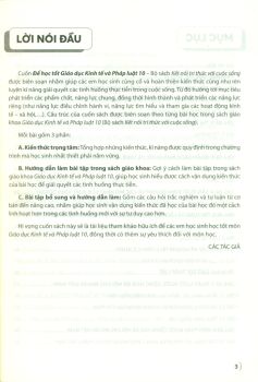 ĐỂ HỌC TỐT GIÁO DỤC KINH TẾ VÀ PHÁP LUẬT LỚP 10 (Kết nối tri thức với cuộc sống)