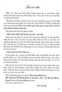 KIỂM TRA, ĐÁNH GIÁ GIÁO DỤC CÔNG DÂN LỚP 6 (Theo chương trình GDPT mới - Định hướng phát triển năng lực)