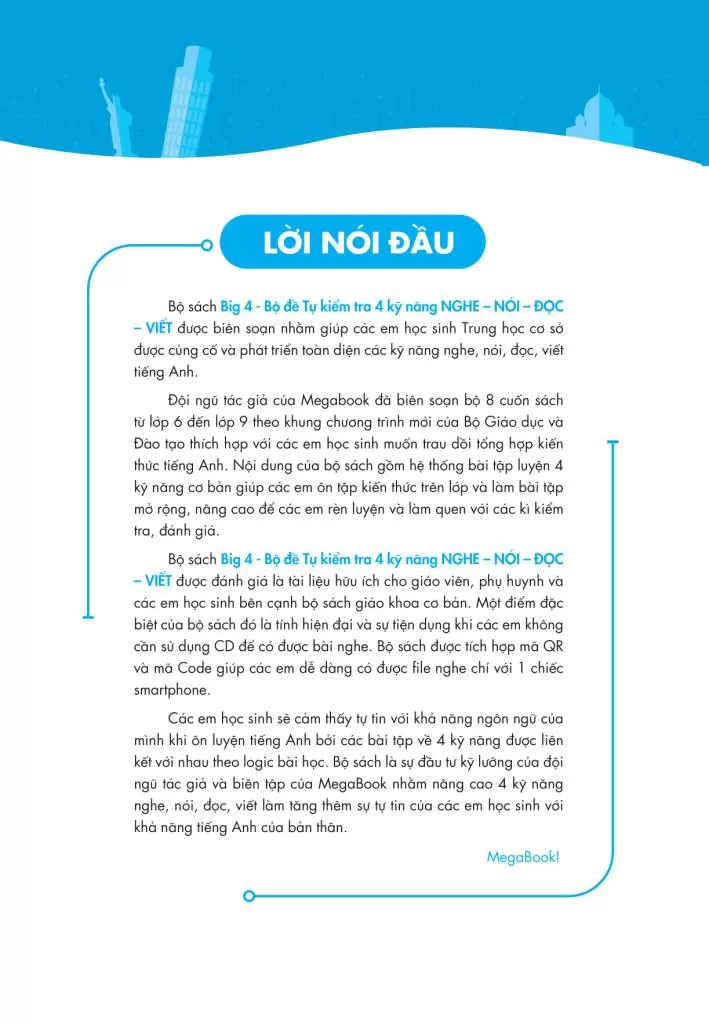 BIG 4 BỘ ĐỀ TỰ KIỂM TRA 4 KỸ NĂNG NGHE - NÓI - ĐỌC - VIẾT TIẾNG ANH LỚP 6 - TẬP 2 (Theo SGK Tiếng Anh Global Success)