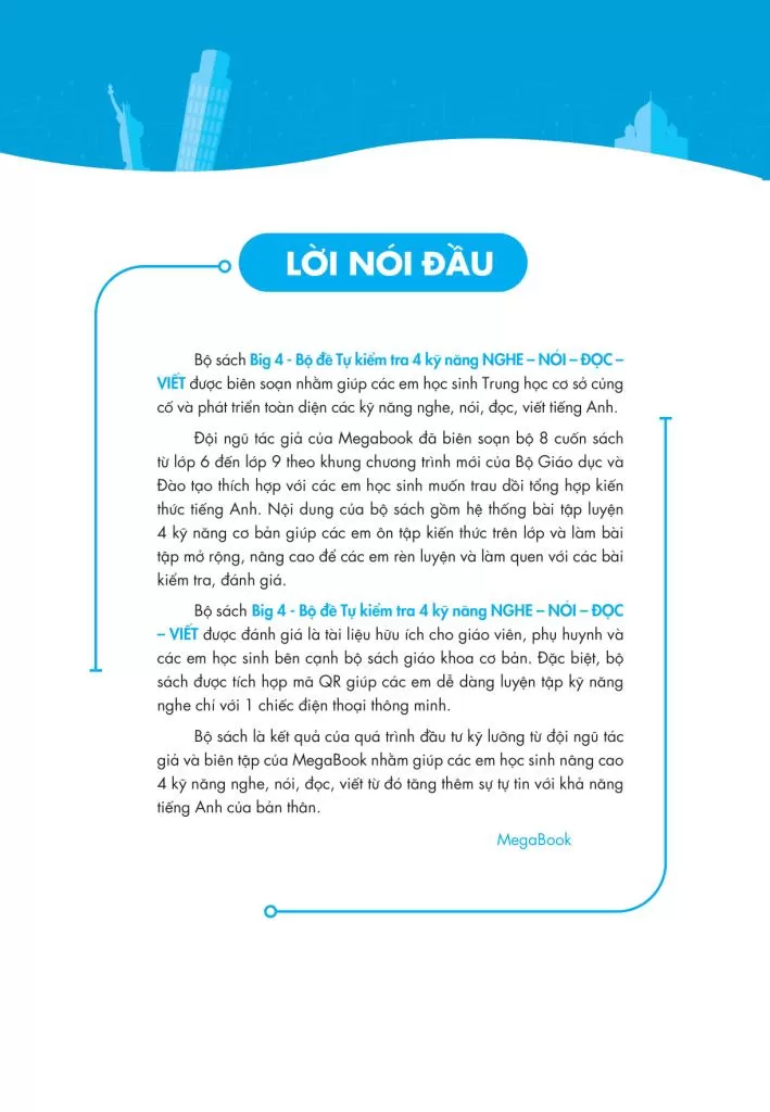 BIG 4 BỘ ĐỀ TỰ KIỂM TRA 4 KỸ NĂNG NGHE - NÓI - ĐỌC - VIẾT TIẾNG ANH LỚP 9 - TẬP 2 (Theo SGK Tiếng Anh Global Success)