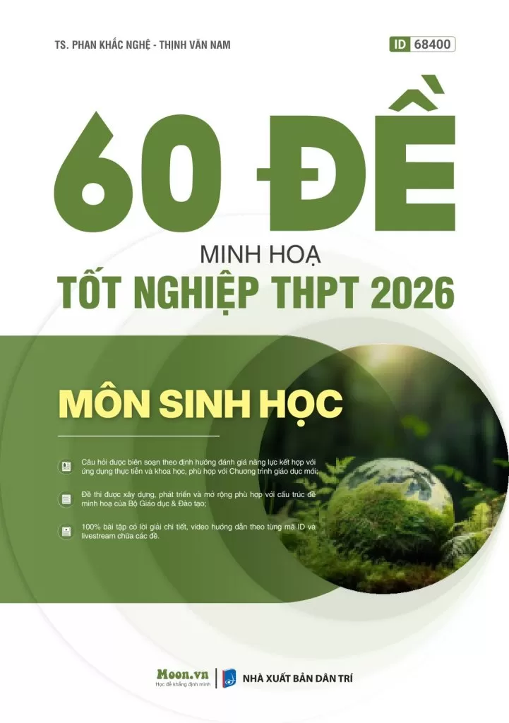 60 ĐỀ MINH HỌA TỐT NGHIỆP THPT 2026 MÔN SINH HỌC