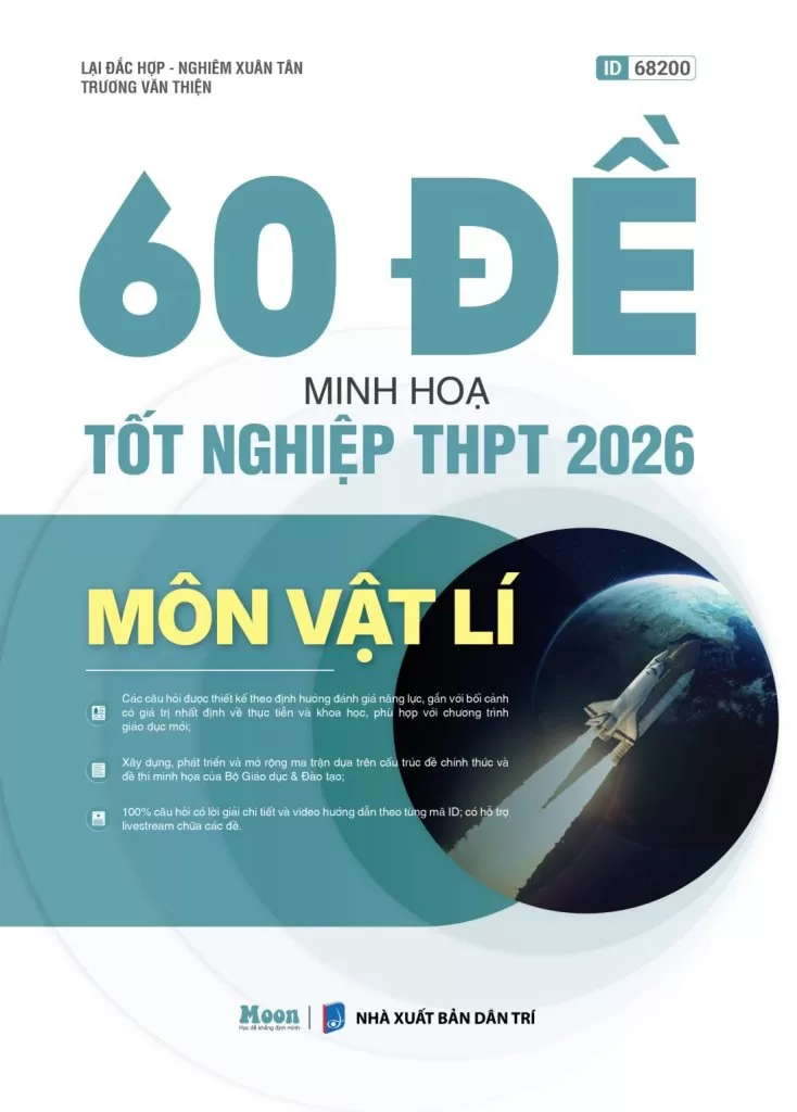 60 ĐỀ MINH HỌA TỐT NGHIỆP THPT 2026 MÔN VẬT LÍ