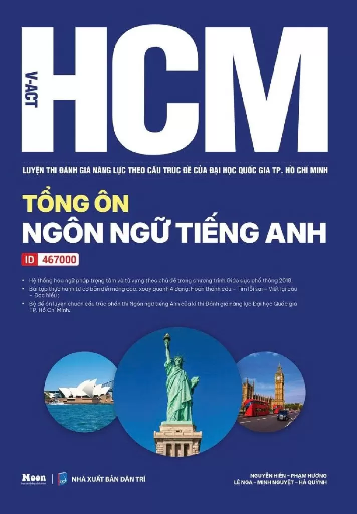 HCM - VACT Luyện thi Đánh giá năng lực theo cấu trúc đề của Đại học Quốc gia TP. HCM - TỔNG ÔN NGÔN NGỮ TIẾNG ANH