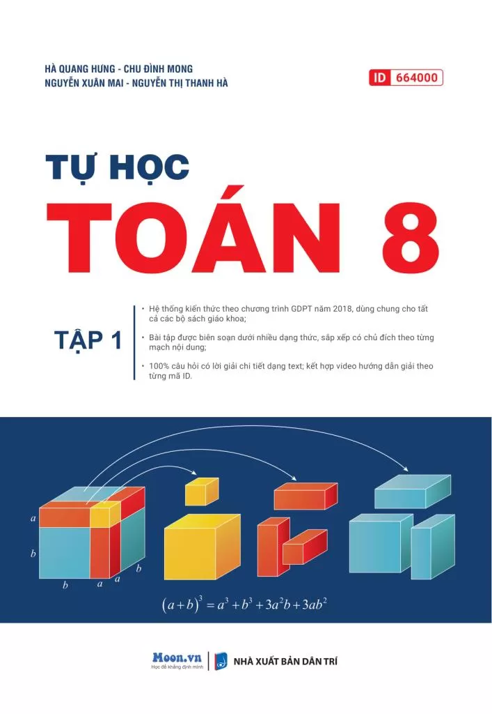 TỰ HỌC TOÁN HỌC LỚP 8 - Tập 1 (Dùng chung cho các bộ SGK hiện hành)