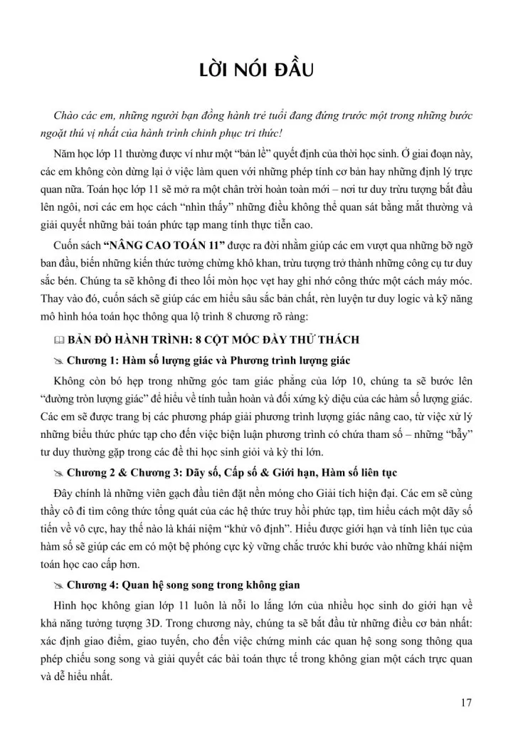 NÂNG CAO TOÁN LỚP 11 (Nội dung bám sát theo chương trình GDPT mới)