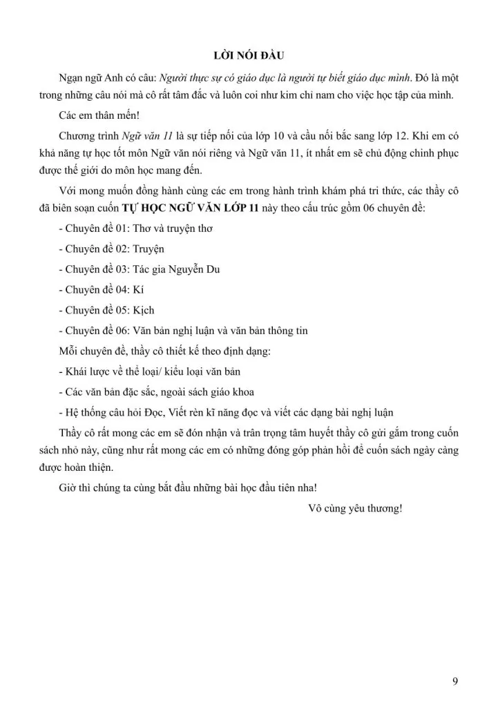 TỰ HỌC NGỮ VĂN LỚP 11 (Bám sát Chương trình GDPT Ngữ văn 11)
