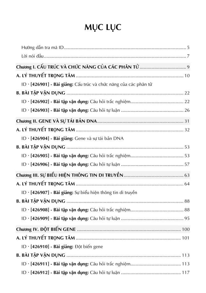 BỒI DƯỠNG CHUYÊN DI TRUYỀN HỌC (Sử dụng cho chương trình nâng cao, ôn thi điểm cao THPT và ôn thi học sinh giỏi...)