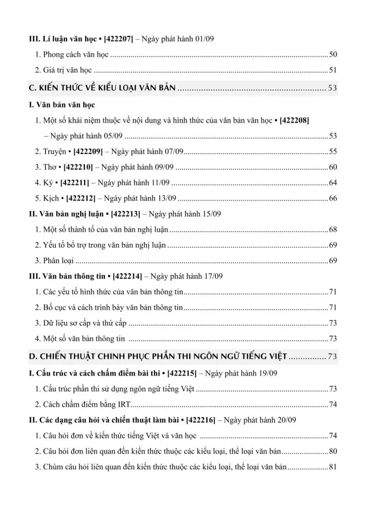 HCM - VACT Luyện thi Đánh giá năng lực Đại học Quốc gia TP. HCM - TỔNG ÔN NGÔN NGỮ TIẾNG VIỆT