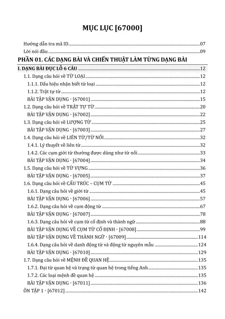 TRỌNG TÂM KIẾN THỨC ÔN THI TỐT NGHIỆP PHỔ THÔNG MÔN TIẾNG ANH