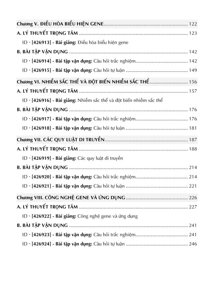 BỒI DƯỠNG CHUYÊN DI TRUYỀN HỌC (Sử dụng cho chương trình nâng cao, ôn thi điểm cao THPT và ôn thi học sinh giỏi...)