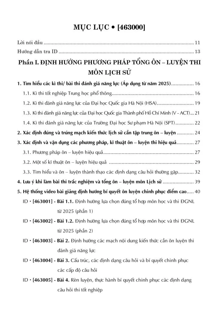 TỔNG ÔN LUYỆN THI MÔN LỊCH SỬ - TẬP 1 (Áp dụng từ năm 2025 - Kèm theo đề cương, hệ thống câu hỏi ôn - luyện bám sát Chương trình GDPT môn Lịch sử 2022)