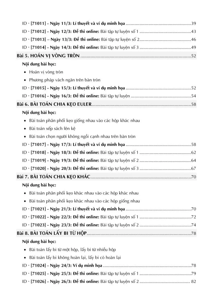 CHUYÊN ĐỀ TỔ HỢP VÀ XÁC SUẤT