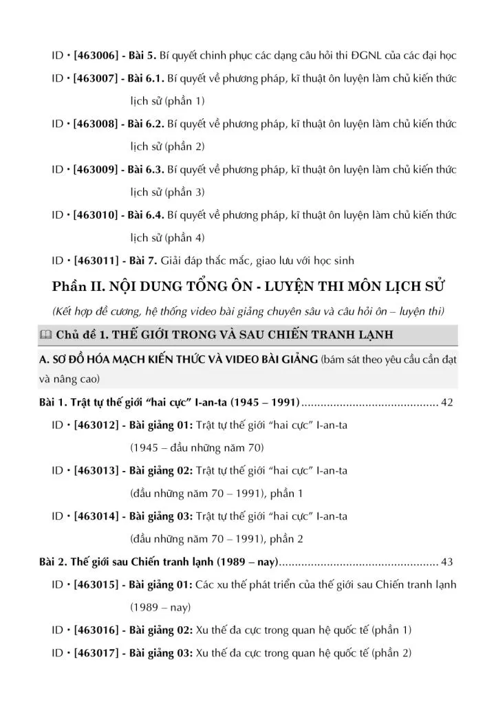 TỔNG ÔN LUYỆN THI MÔN LỊCH SỬ - TẬP 1 (Áp dụng từ năm 2025 - Kèm theo đề cương, hệ thống câu hỏi ôn - luyện bám sát Chương trình GDPT môn Lịch sử 2022)
