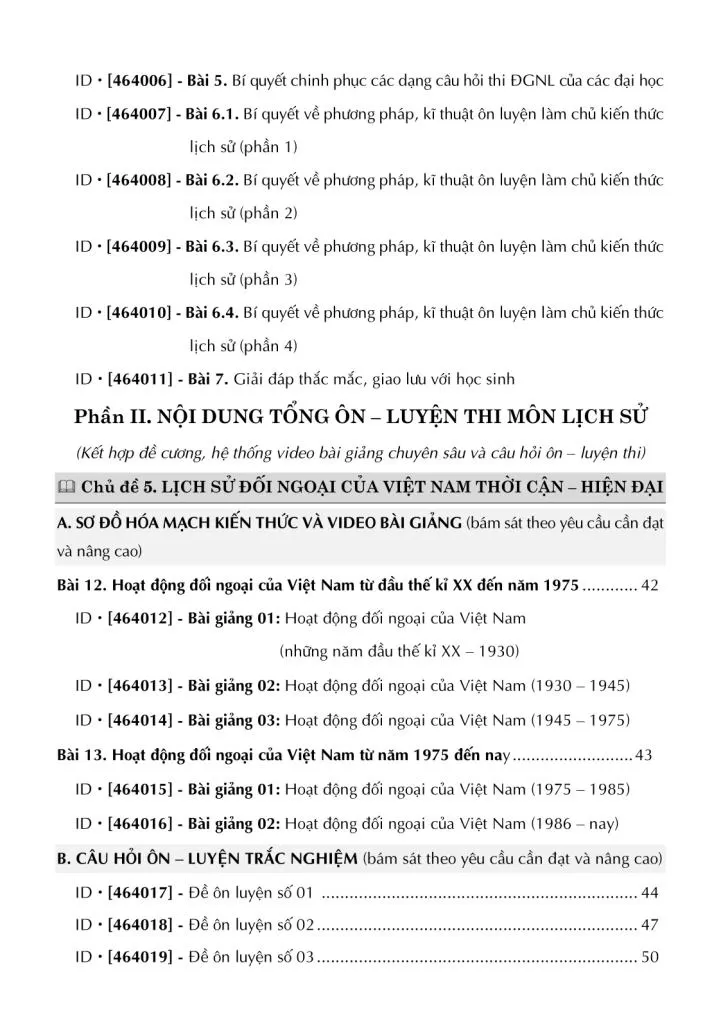 TỔNG ÔN LUYỆN THI MÔN LỊCH SỬ - TẬP 2 (Áp dụng từ năm 2025 - Kèm theo đề cương, hệ thống câu hỏi ôn - luyện bám sát Chương trình GDPT môn Lịch sử 2022)