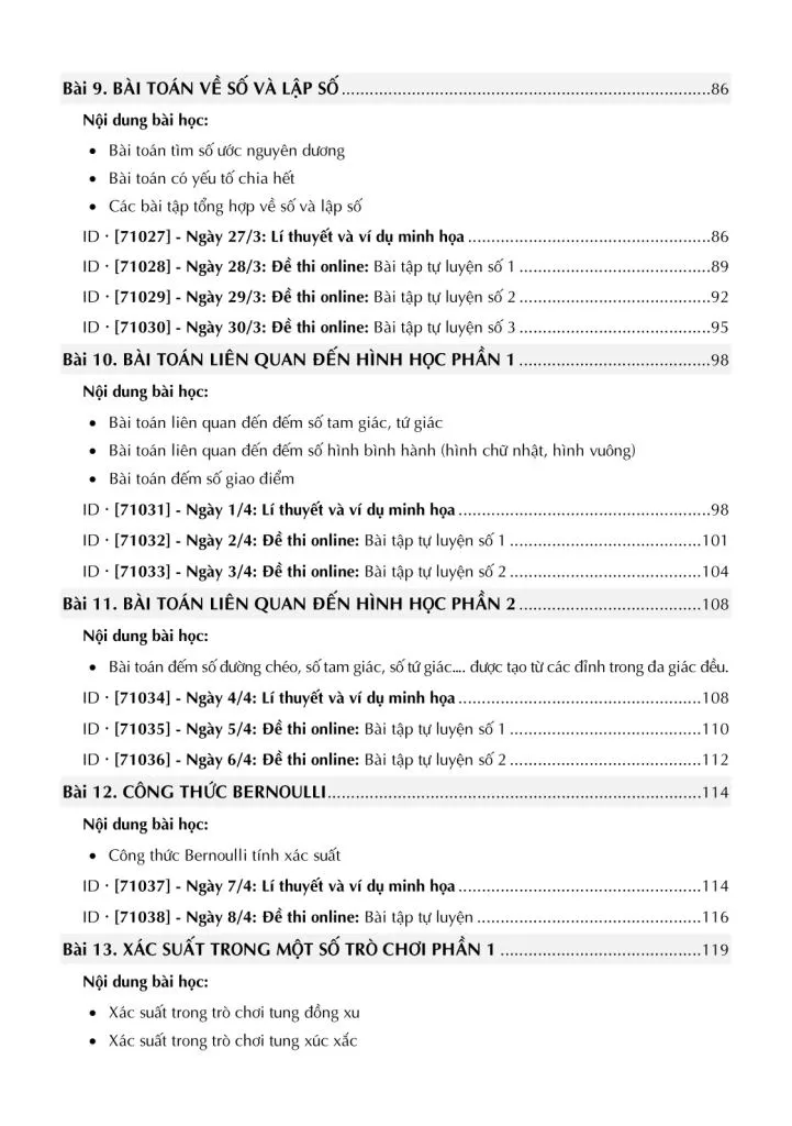 CHUYÊN ĐỀ TỔ HỢP VÀ XÁC SUẤT