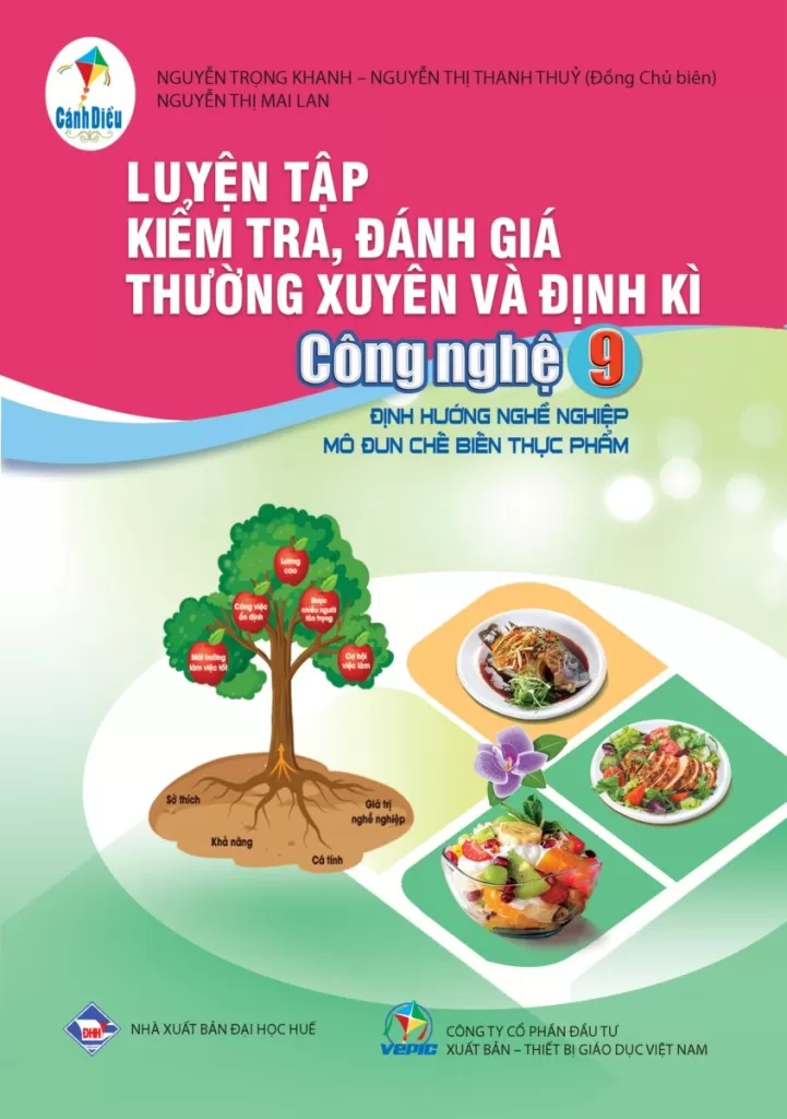 LUYỆN TẬP KIỂM TRA, ĐÁNH GIÁ THƯỜNG XUYÊN VÀ ĐỊNH KÌ CÔNG NGHỆ LỚP 9 - ĐỊNH HƯỚNG NGHỀ NGHIỆP MÔ ĐUN CHẾ BIẾN THỰC PHẨM (Theo Chương trình GDPT 2018)