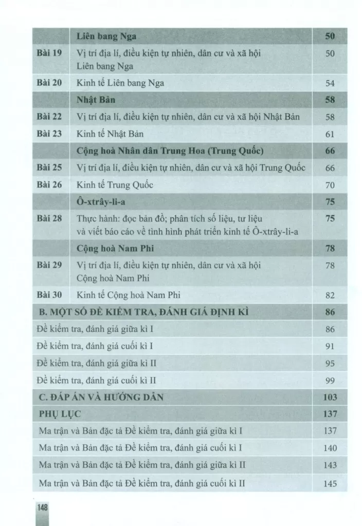 LUYỆN TẬP KIỂM TRA, ĐÁNH GIÁ THƯỜNG XUYÊN VÀ ĐỊNH KÌ ĐỊA LÍ LỚP 11 (Theo Chương trình GDPT 2018)