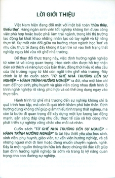 HÀNH TRÌNH HƯỚNG NGHIỆP - TỪ GHẾ NHÀ TRƯỜNG ĐẾN SỰ NGHIỆP