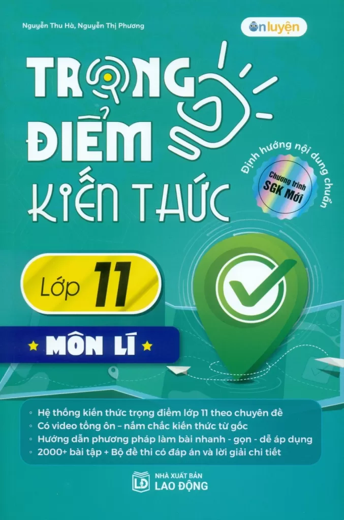 TRỌNG ĐIỂM KIẾN THỨC LỚP 11 MÔN LÍ (Định hướng nội dung chuẩn theo chương trình SGK mới)