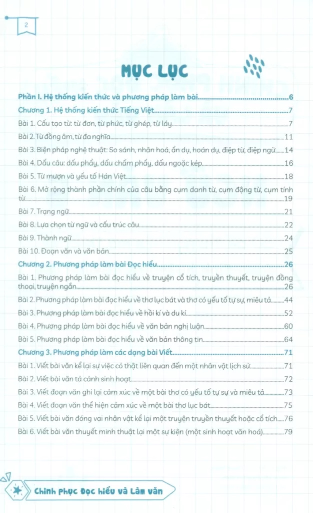 CHINH PHỤC ĐỌC HIỂU VÀ LÀM VĂN - NGỮ VĂN LỚP 6 (50 Đề thi ngữ liệu mở, thiết kế đúng định hướng ra đề hiện nay)