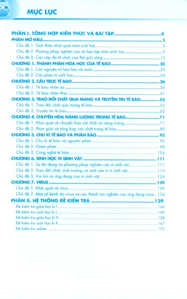 TRỌNG ĐIỂM KIẾN THỨC LỚP 10 MÔN SINH (Định hướng nội dung chuẩn theo chương trình SGK mới)