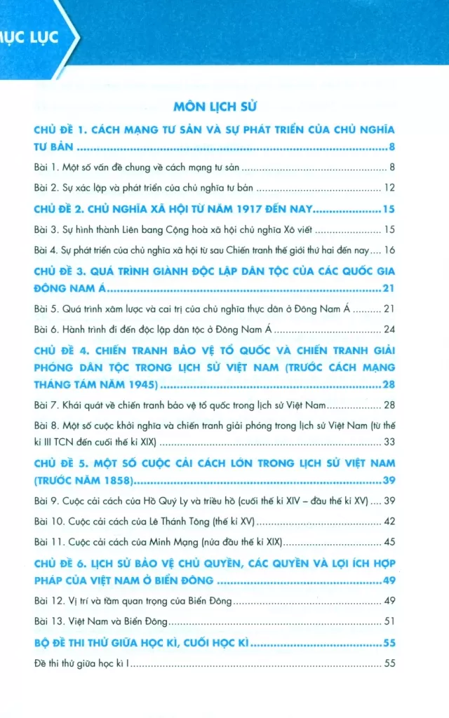 TRỌNG ĐIỂM KIẾN THỨC LỚP 11 MÔN LỊCH SỬ - ĐỊA LÍ - GIÁO DỤC KINH TẾ VÀ PHÁP LUẬT (Định hướng nội dung chuẩn theo chương trình SGK mới)