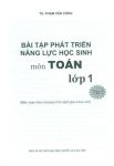 BÀI TẬP PHÁT TRIỂN NĂNG LỰC HỌC SINH MÔN TOÁN LỚP 1 - TẬP 2 (Biên soạn theo chương trình SGK mới)