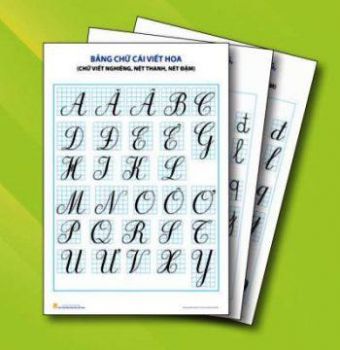 Tranh: Bộ mẫu chữ viết Lớp 1 (Theo thông tư 05)