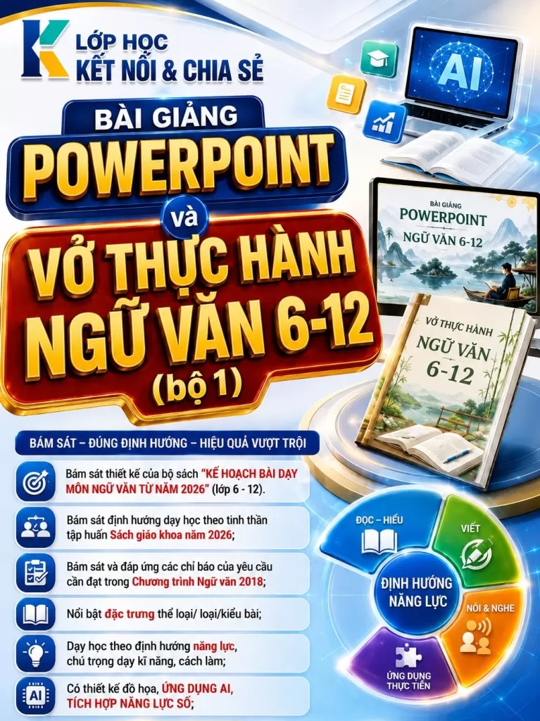 BỘ BÀI GIẢNG POWERPOINT (SLIDE BÀI GIẢNG) VÀ VỞ THỰC HÀNH (PHIẾU BÀI TẬP) NGỮ VĂN TỪ LỚP 6 - 9 - HỌC KÌ I