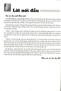 BỒI DƯỠNG HỌC SINH GIỎI ĐỊA LÍ LỚP 10 (Biên soạn theo chương trình GDPT mới)